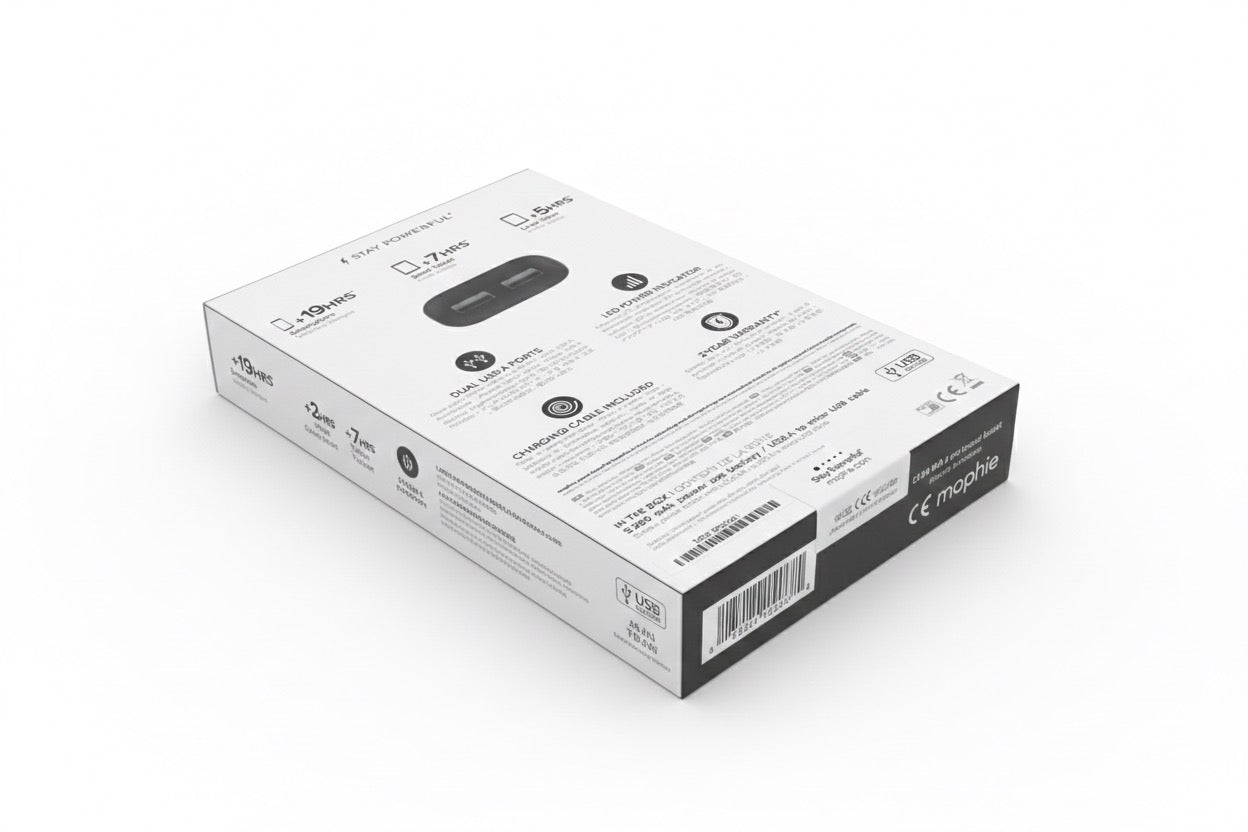 Mophie 5,200 mAh High-Capacity Power Bank with Dual USB Ports