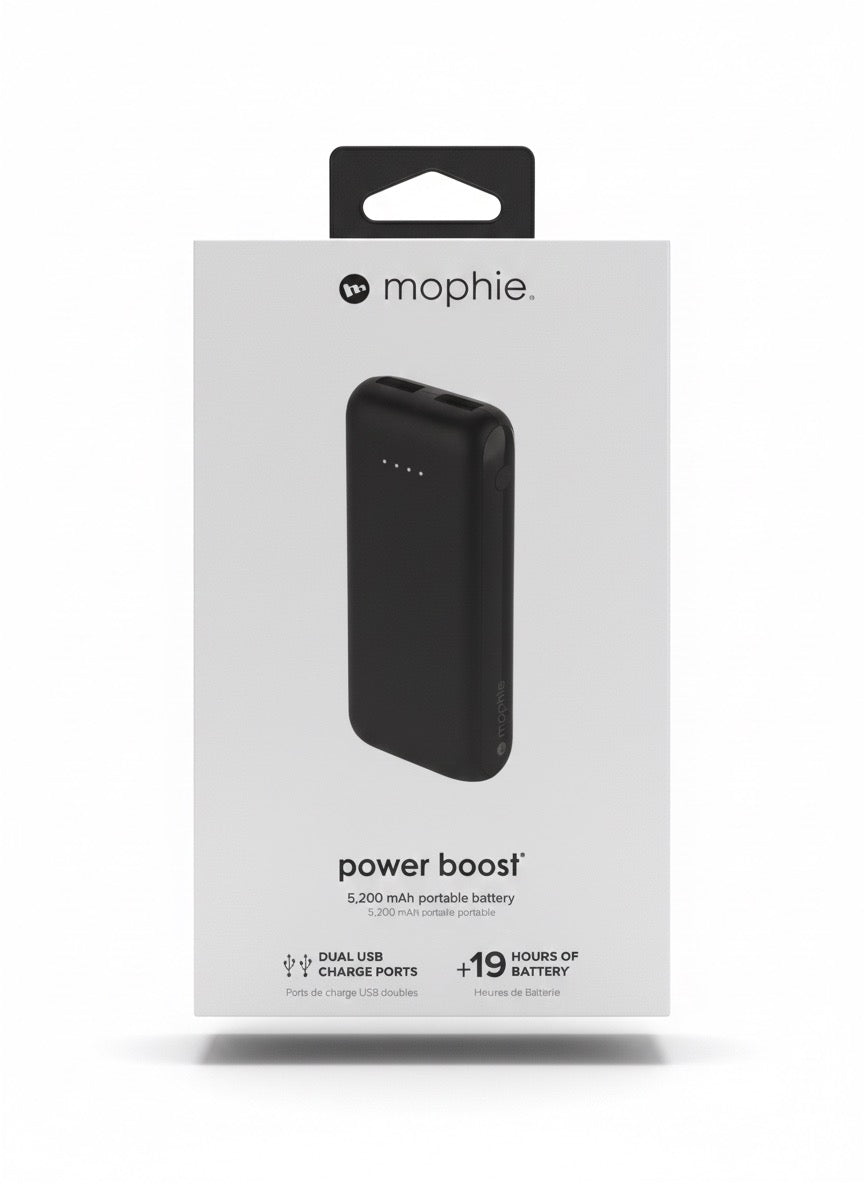 Mophie 5,200 mAh High-Capacity Power Bank with Dual USB Ports